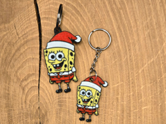 Christmas Sponge Bob - ornament and keychain
