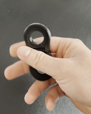Slip and slide ring fidget - multicolor