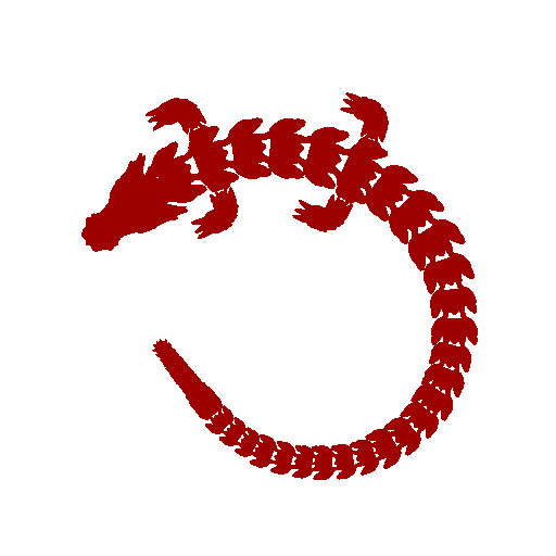 Small articulated dragon